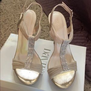Nude heels David’s Bridal Belize